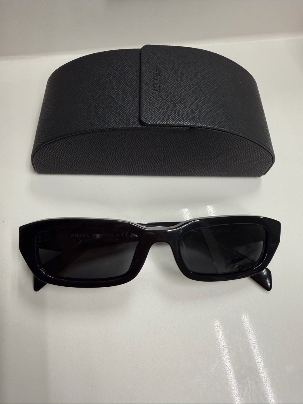 Prada Black Sunglasses with Black Case